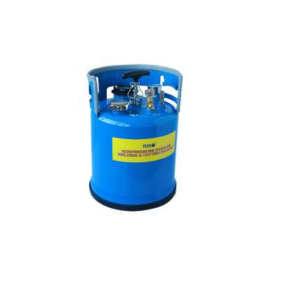 Portable Explosion-proof Gasoline Tank With Liquid Level Display For Cutting Torch, 10 meters Rubber Twin Hose Included