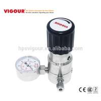 High pressure SS316 natural argon gas regulator with gauge