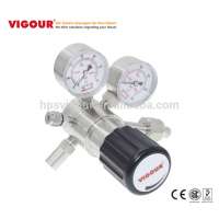 Natural gas co2 gas argon gas pressure regulator with gauge