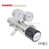 High pressure Acetylene two stage regulator with gauge