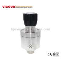 SS316 low pressure high flow lpg gas pressure regulator for pharmaceutical food and beverage